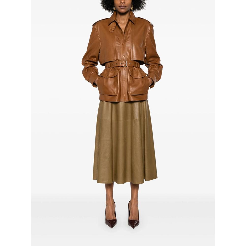 Saint Laurent Green Skirts - A-Line Skirts Women SAINT LAURENT