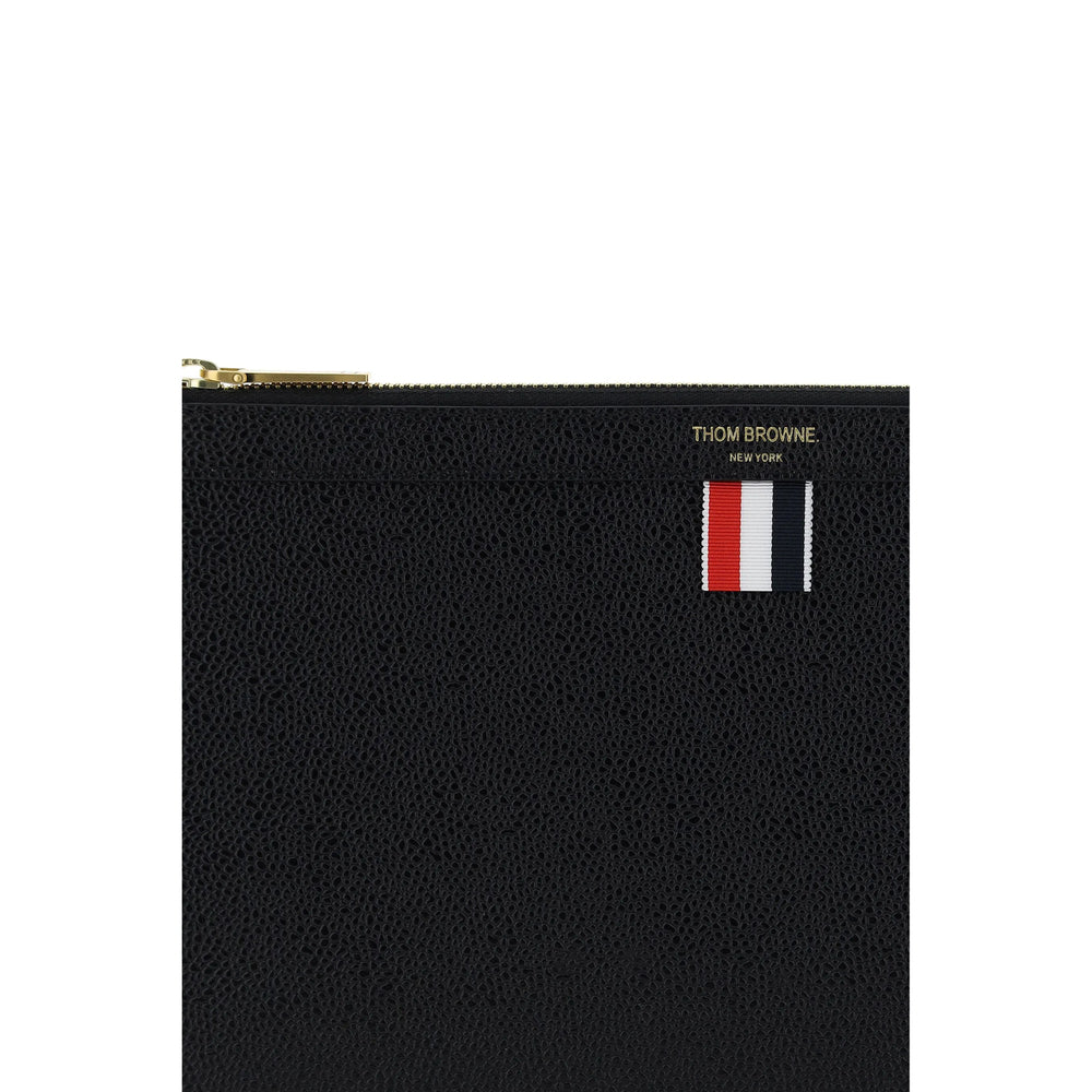 Thom Browne Black Clutch Bags Men THOM BROWNE