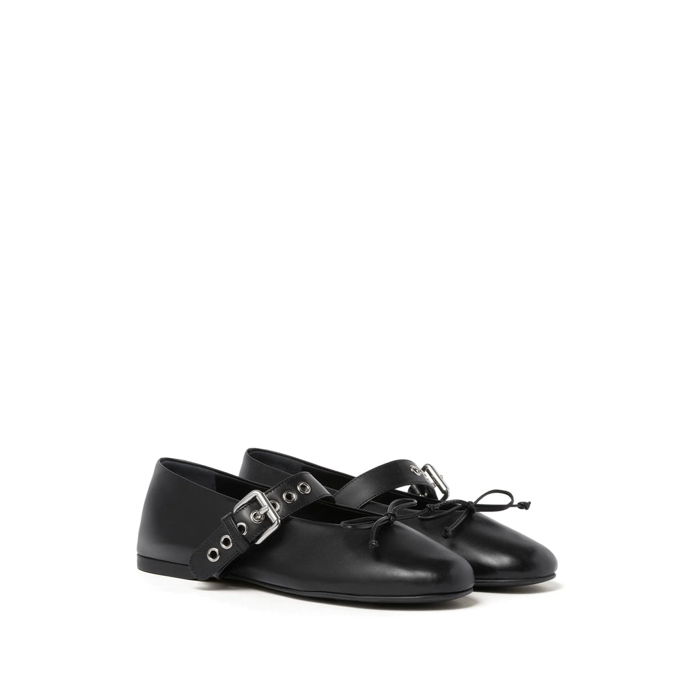 Miu Miu Black Ballet Flats Women MIU MIU