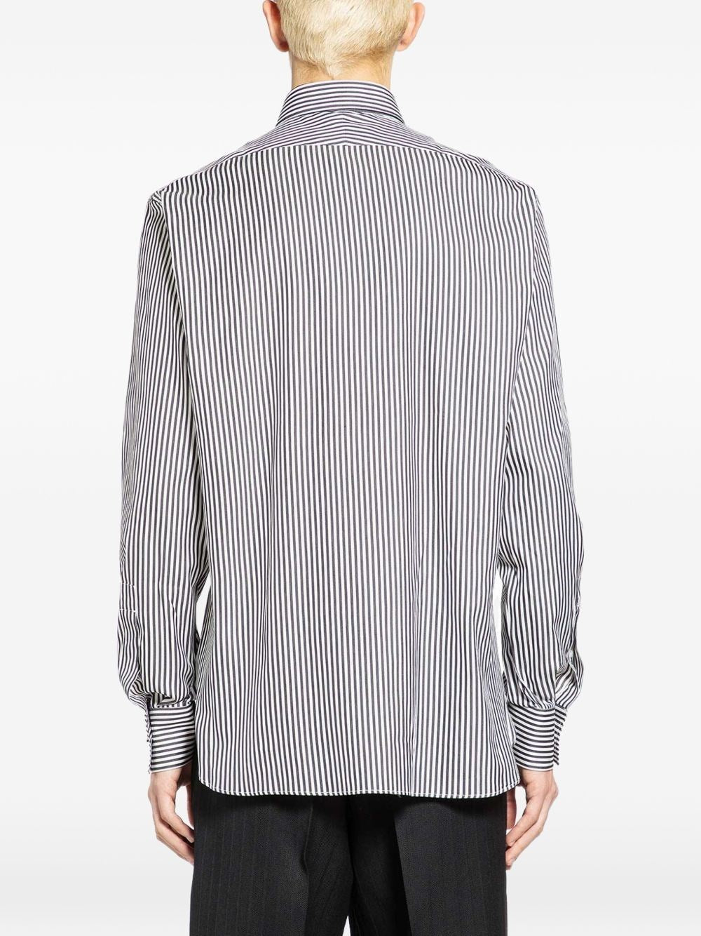 Tom Ford Men Silk Cotton Ladder Stripe Classic Fit Shirt TOM FORD