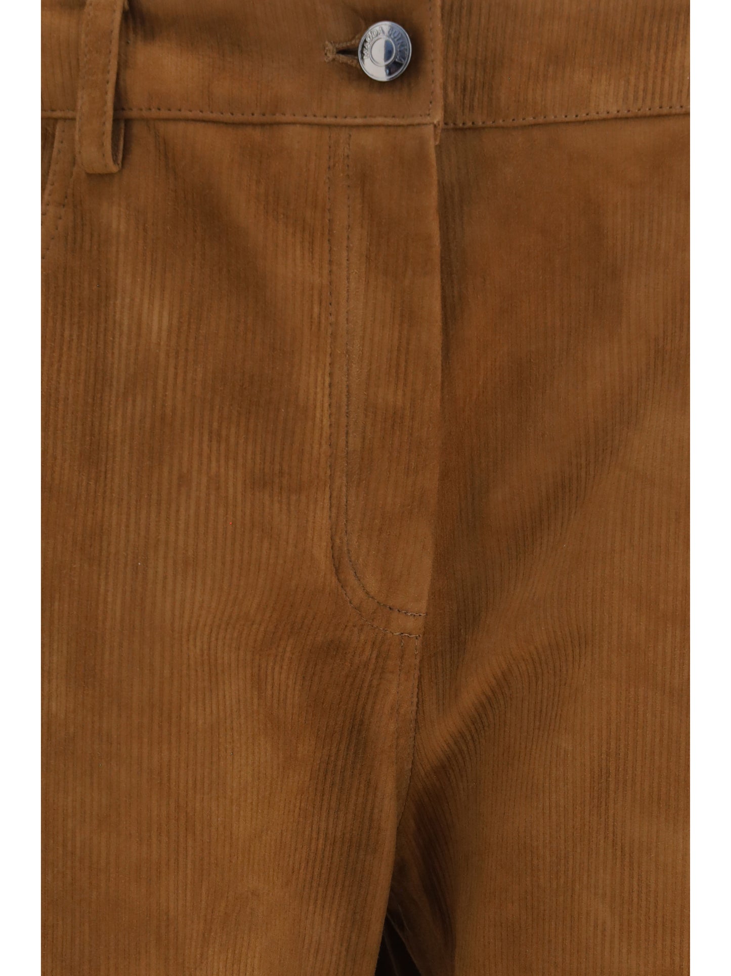 Magda Butrym Women Straight-Leg Corduroy-Effect Leather Pants MAGDA BUTRYM