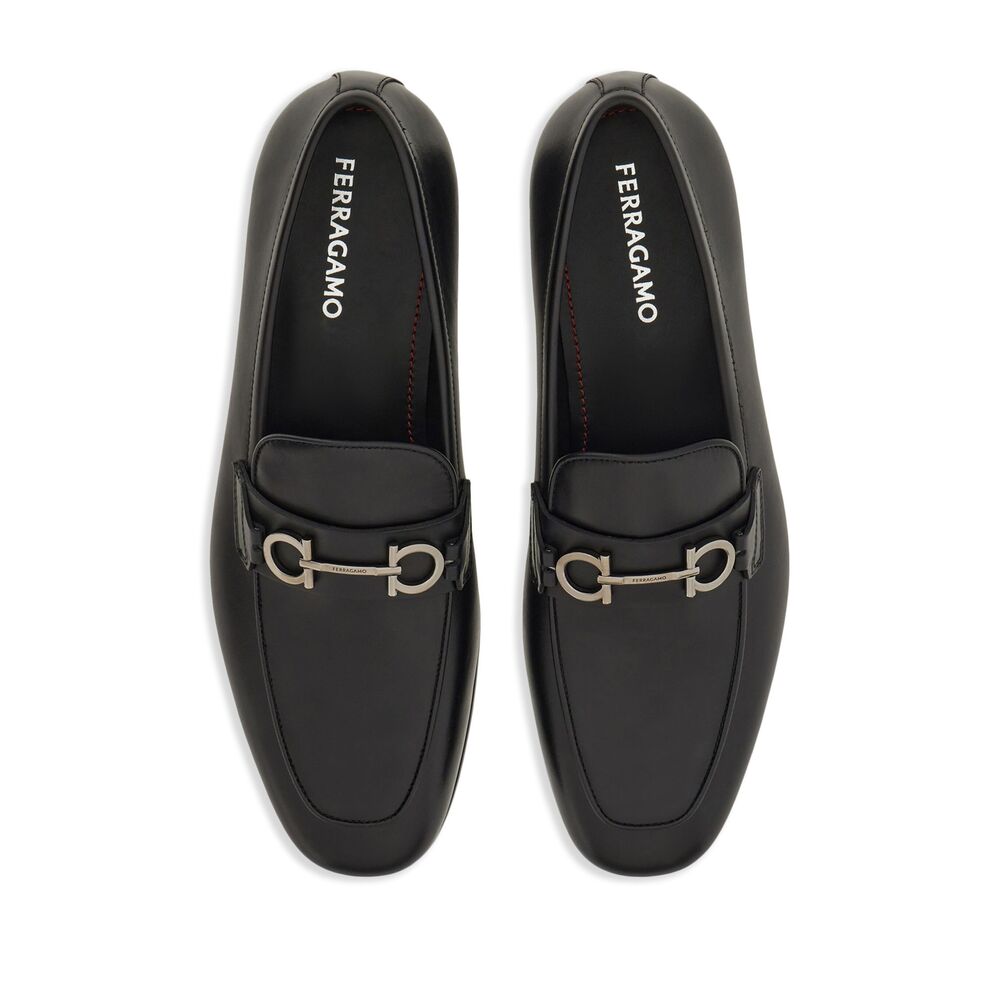 Ferragamo Black Loafers Men FERRAGAMO