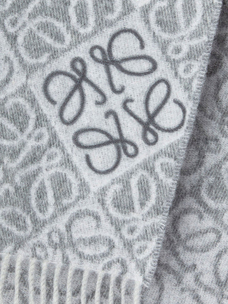 Loewe Women Anagram Wool And Cashmere Scarf LOEWE
