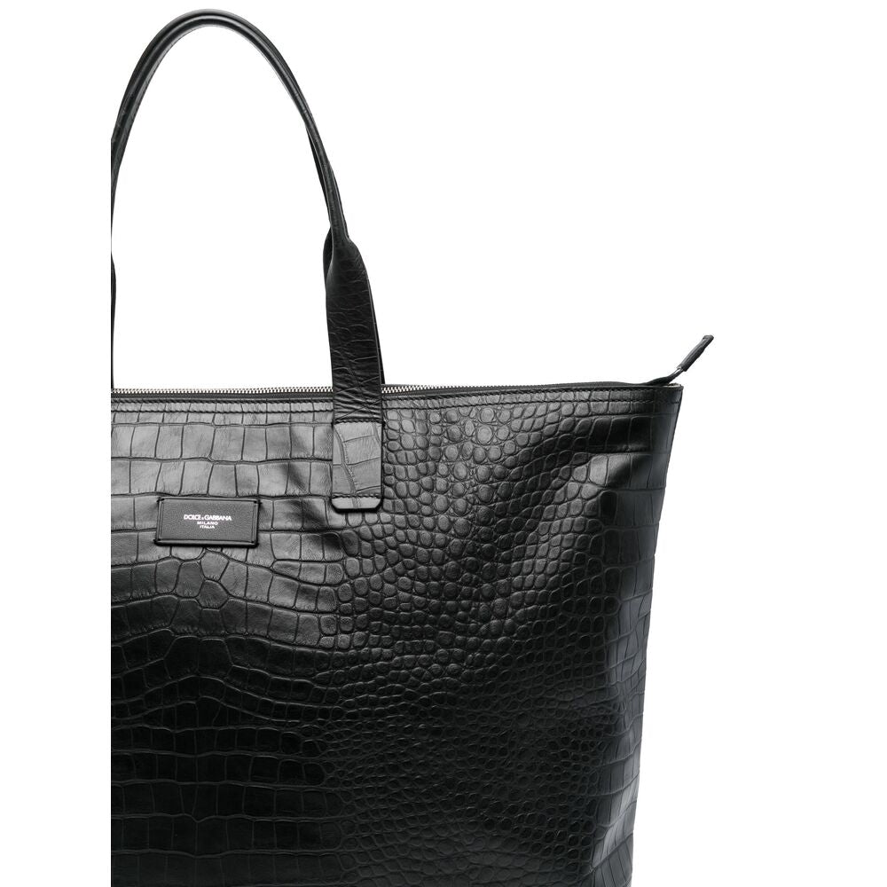 Dolce & Gabbana Black Tote Bags Men DOLCE & GABBANA