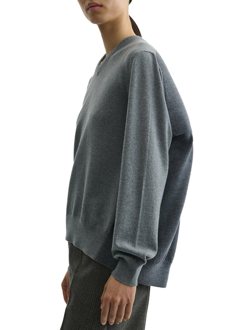 Phoebe Philo Women V-Neck Back Wool Sweater PHOEBE PHILO