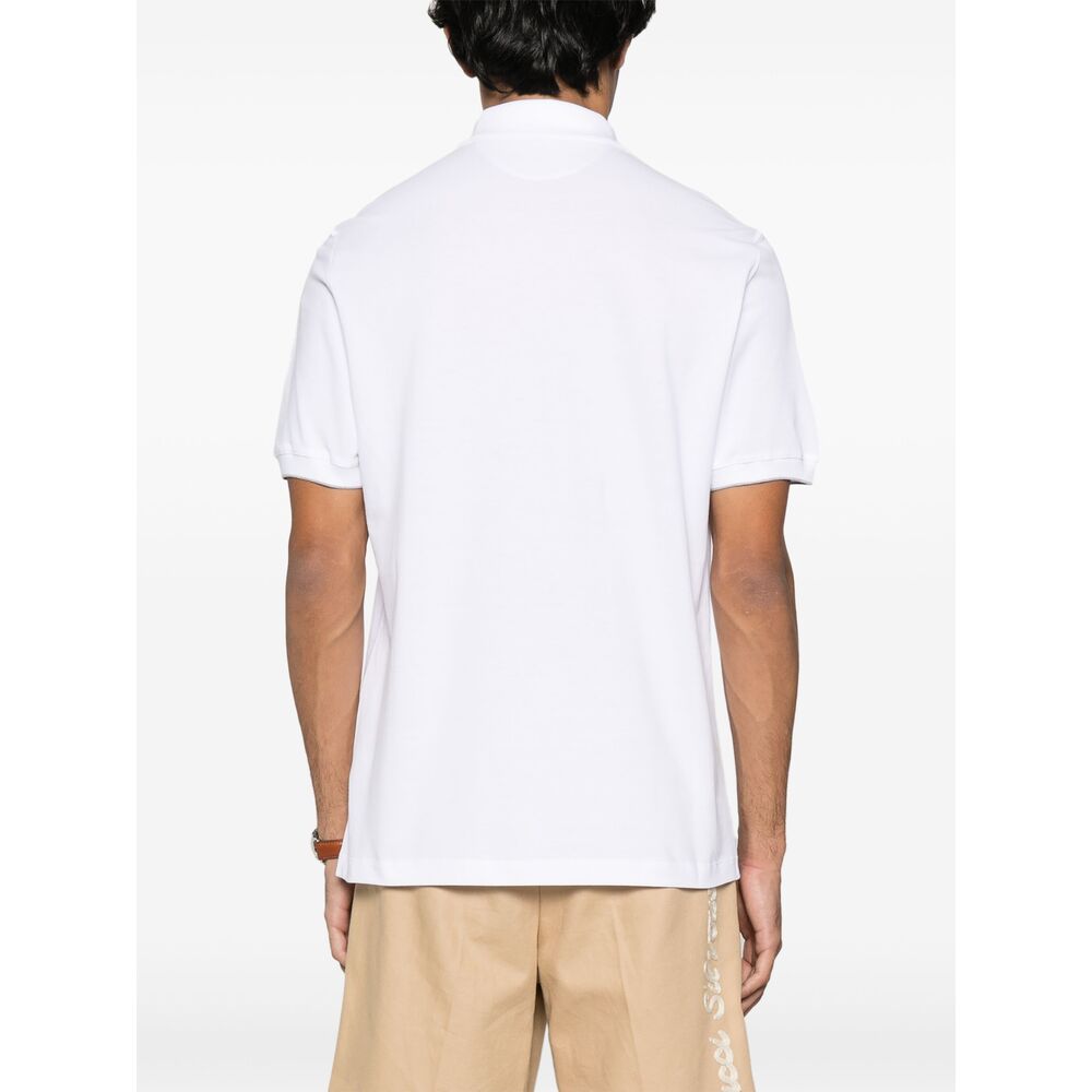 Brunello Cucinelli White Polo Shirts Men BRUNELLO CUCINELLI