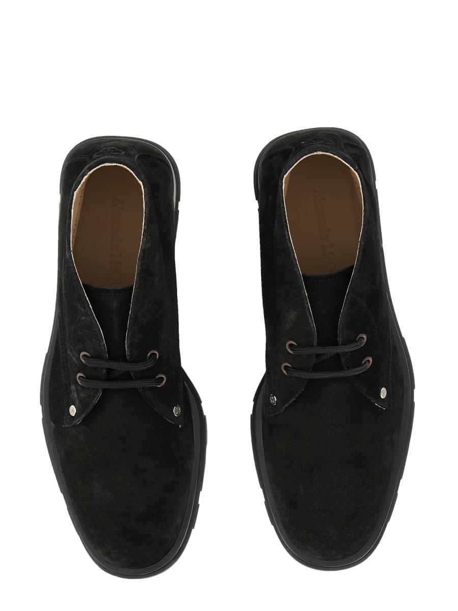 Alexander Mcqueen Men Suede Boot ALEXANDER MCQUEEN