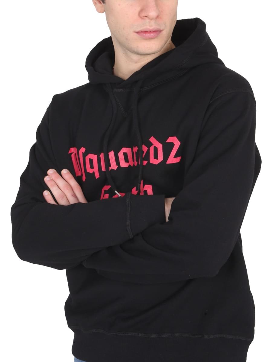 Dsquared Men Sweatshirt With Logo Print DSQUARED2