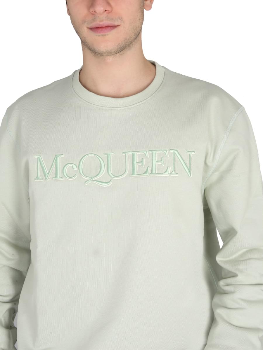 Alexander Mcqueen Men Sweatshirt With Logo Embroidery ALEXANDER MCQUEEN