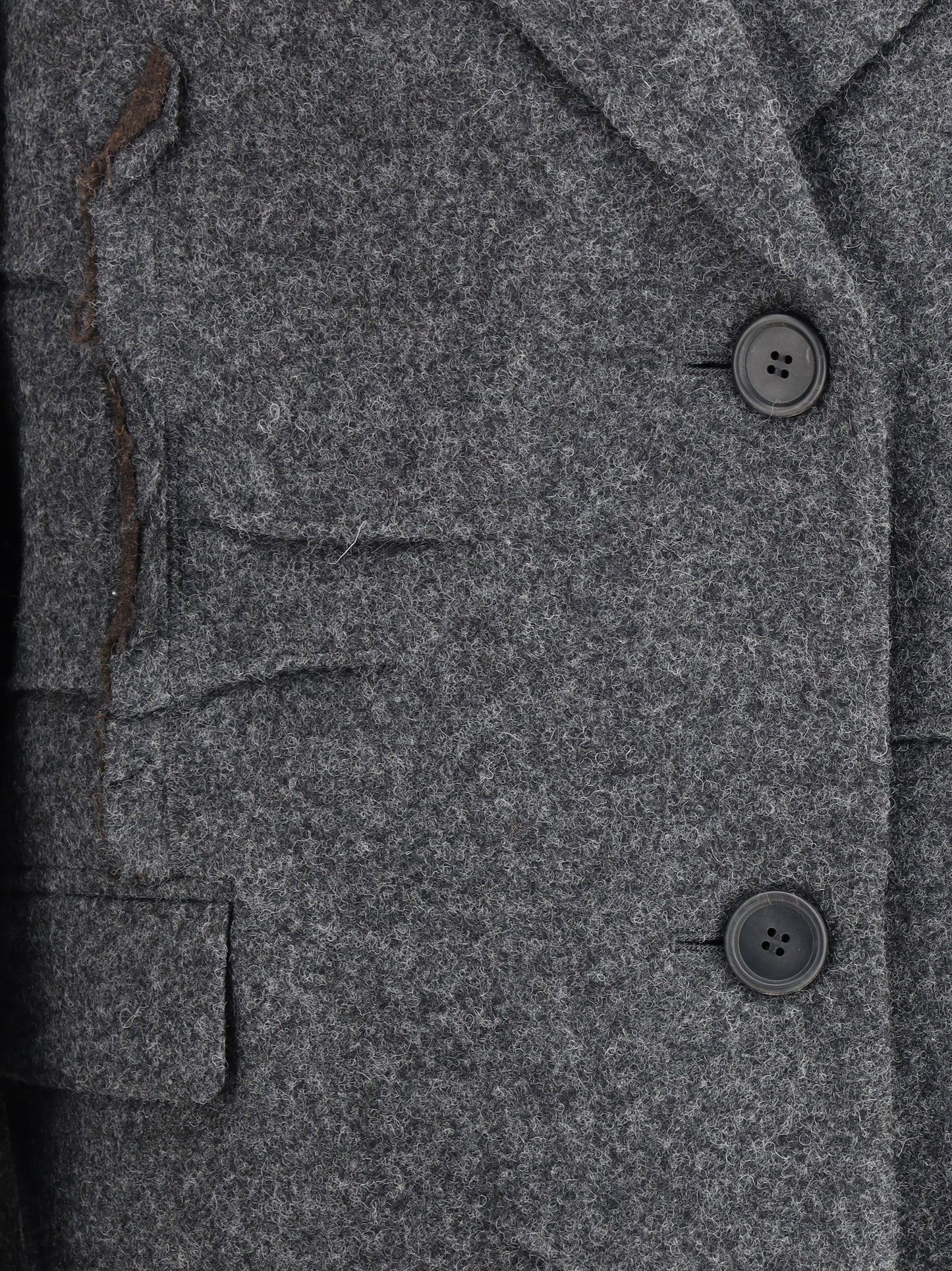 Prada Women Single-Breasted Shetland Wool Coat PRADA