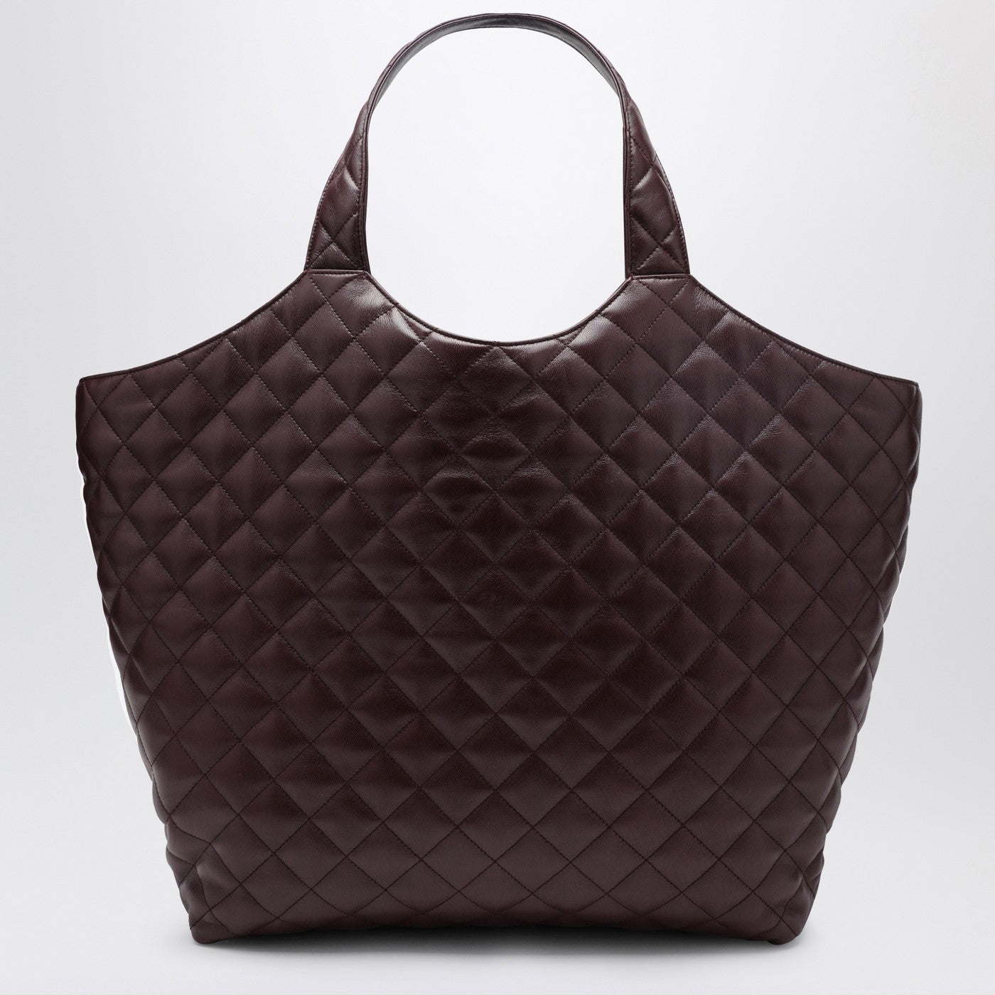 Saint Laurent Icare Oversized Quilted Leather Shopping Bag In Burgundy Women SAINT LAURENT