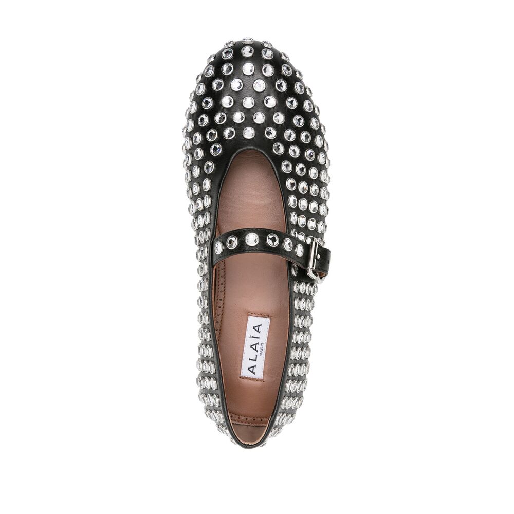Alaïa Black Ballet Flats Women ALAIA