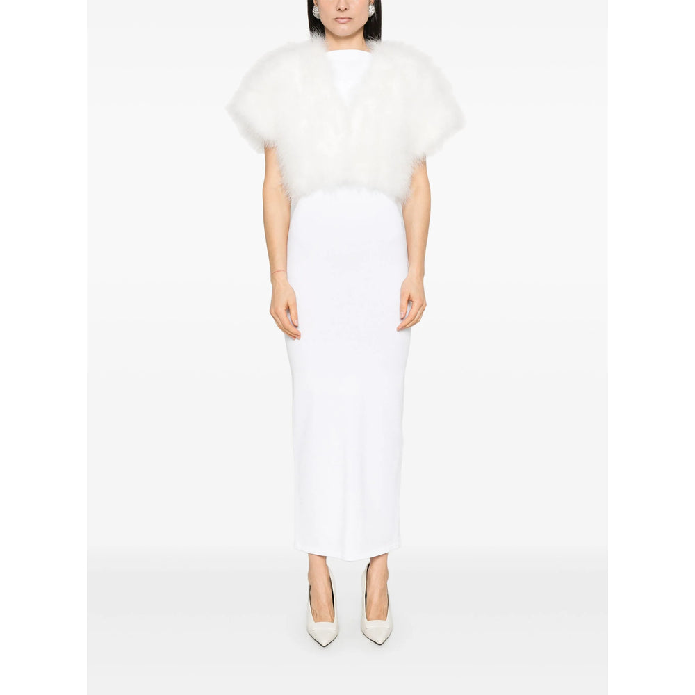Yves Salomon White Jackets - Faux Fur & Shearling Jackets Women YVES SALOMON