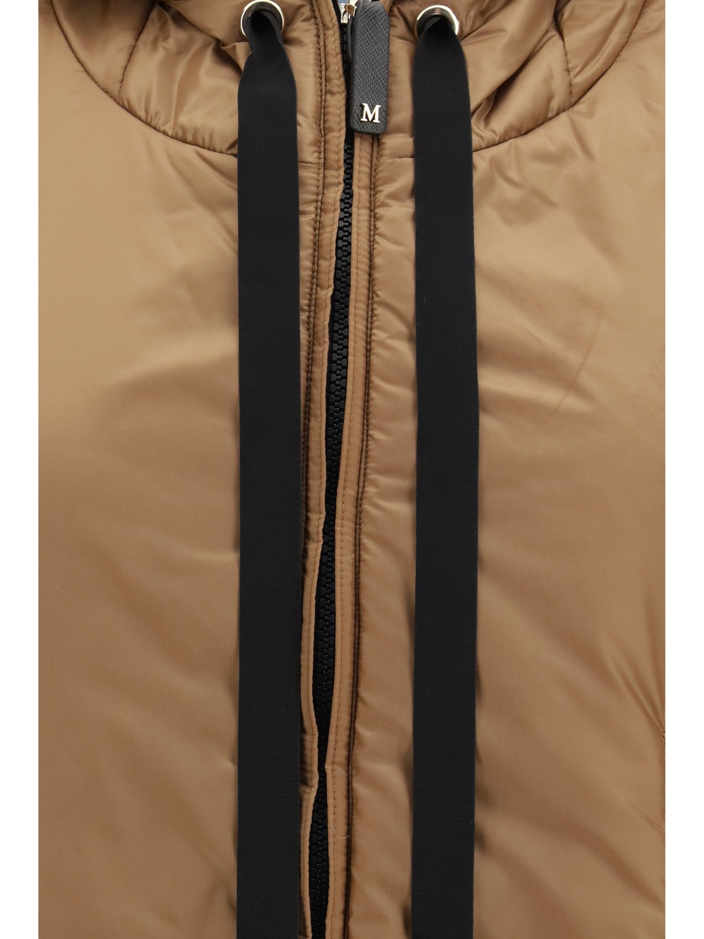 Max Mara The Cube Women Hooded Padded Vest In Water Repellent Canvas MAX MARA THE CUBE