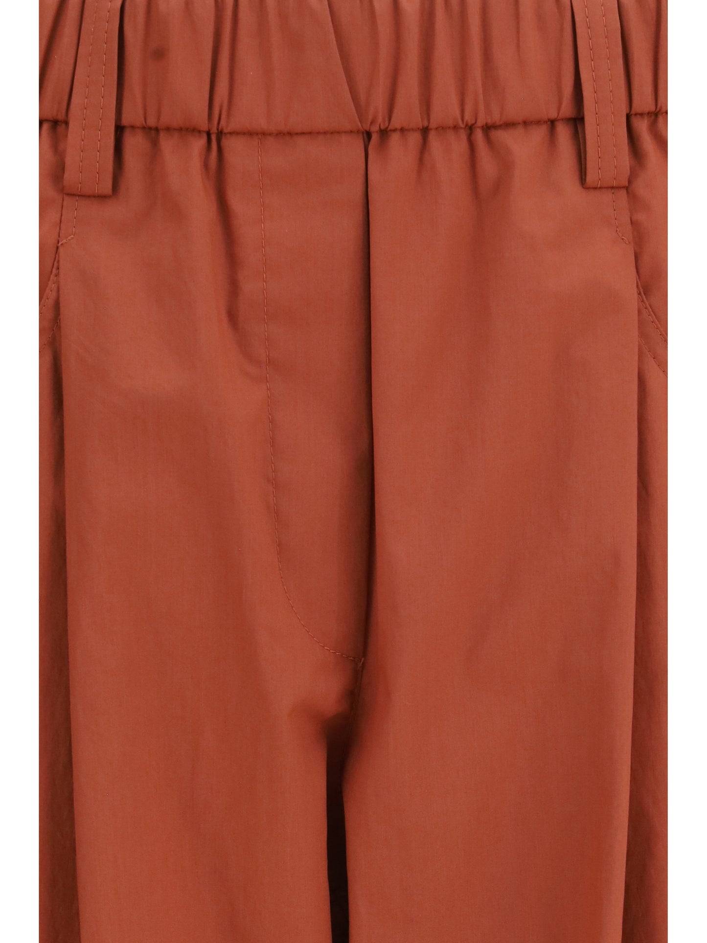 Brunello Cucinelli Women Cotton Elasticated Pants BRUNELLO CUCINELLI