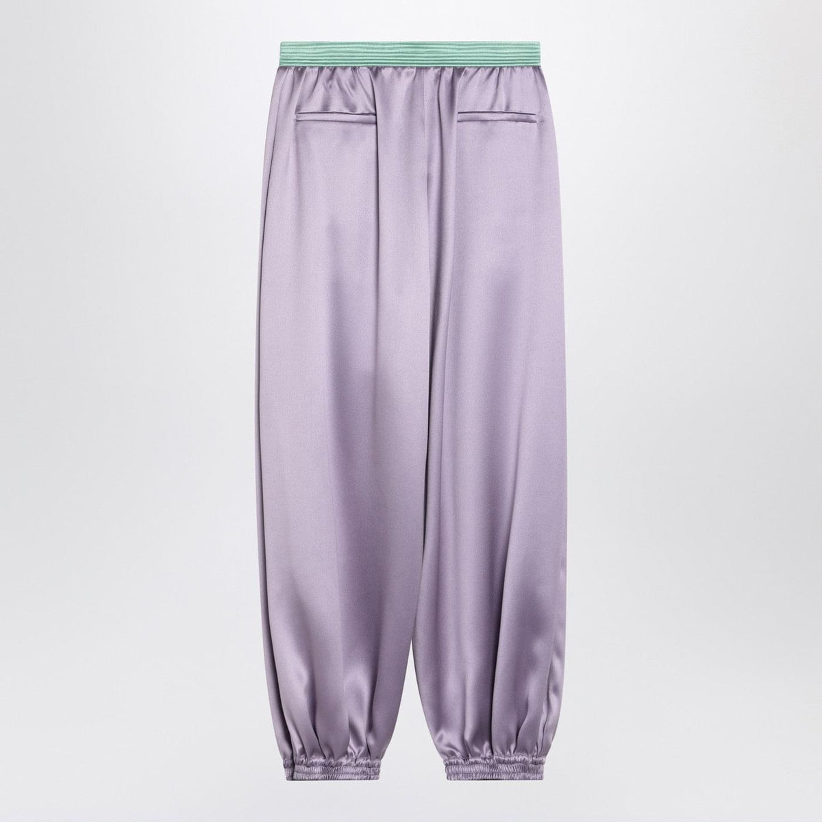 Valentino Wide Lilac Silk Pants Women VALENTINO