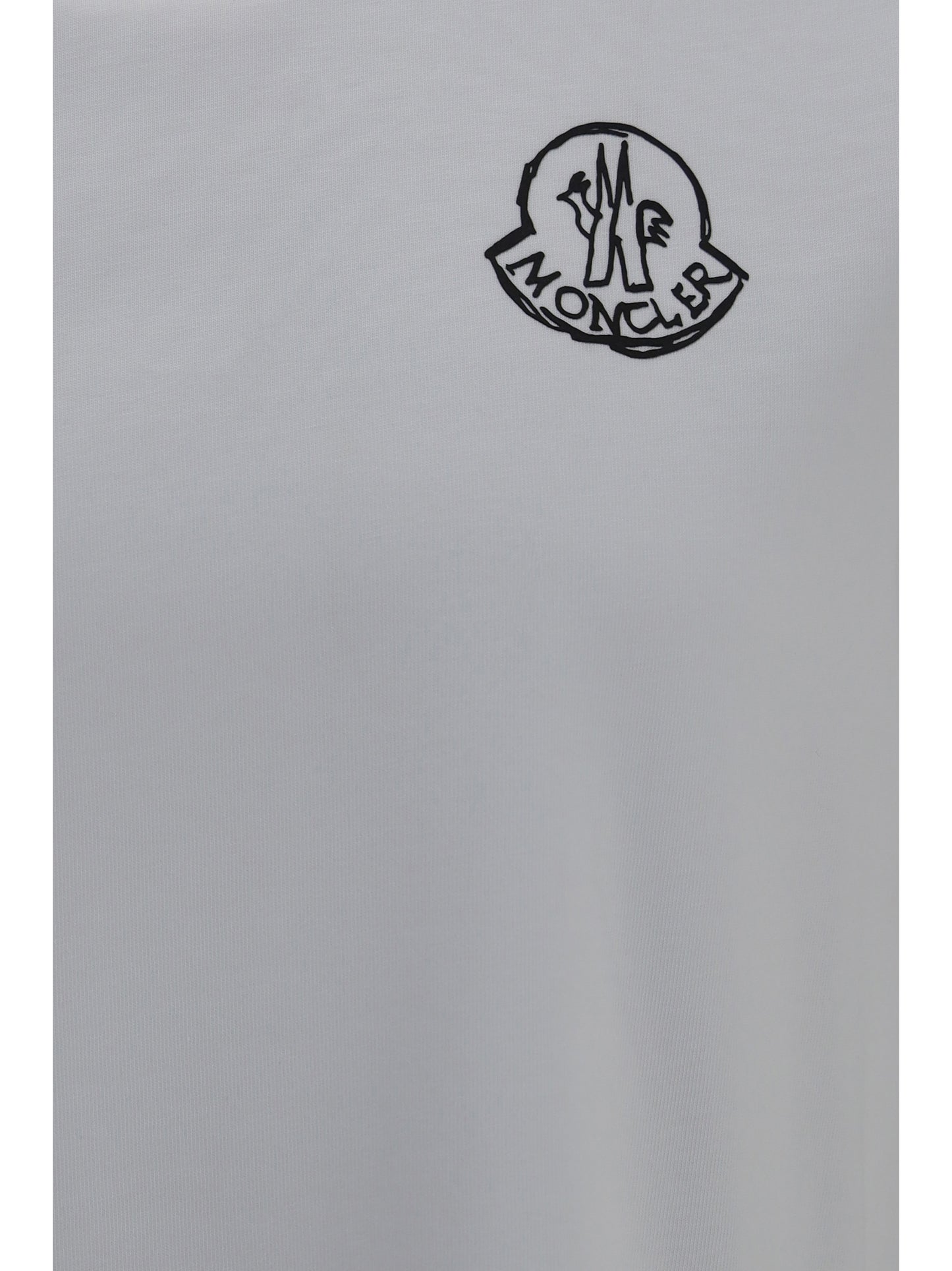 Moncler Men Logo Patch Cotton Jersey T-Shirt MONCLER