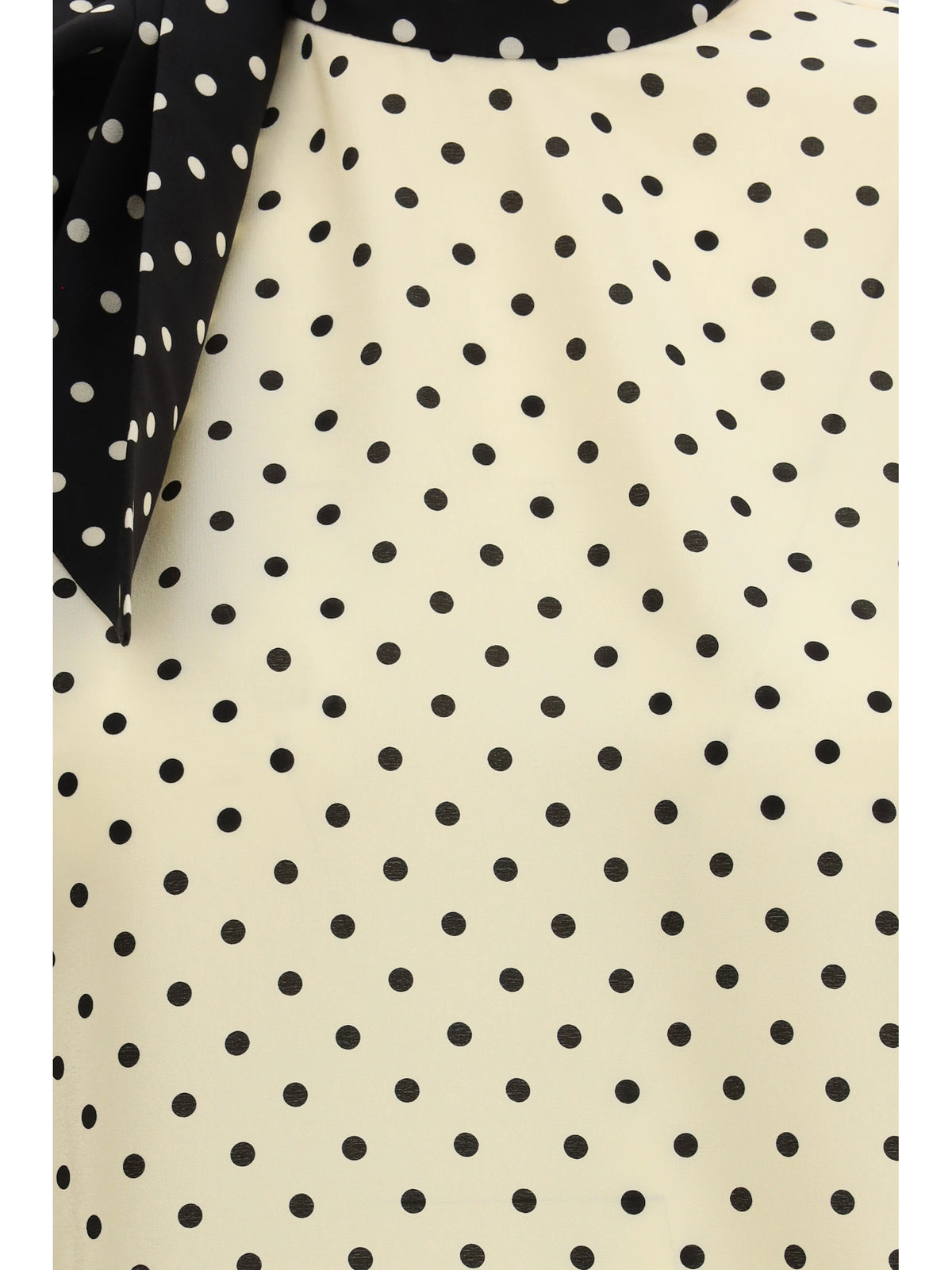 Valentino Women Polka Dot Blouse With Side Bow VALENTINO