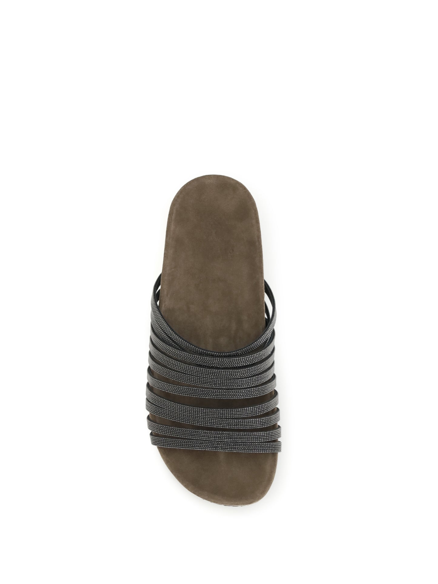 Brunello Cucinelli Women Lace-Up Slides With Monili Embellishment BRUNELLO CUCINELLI