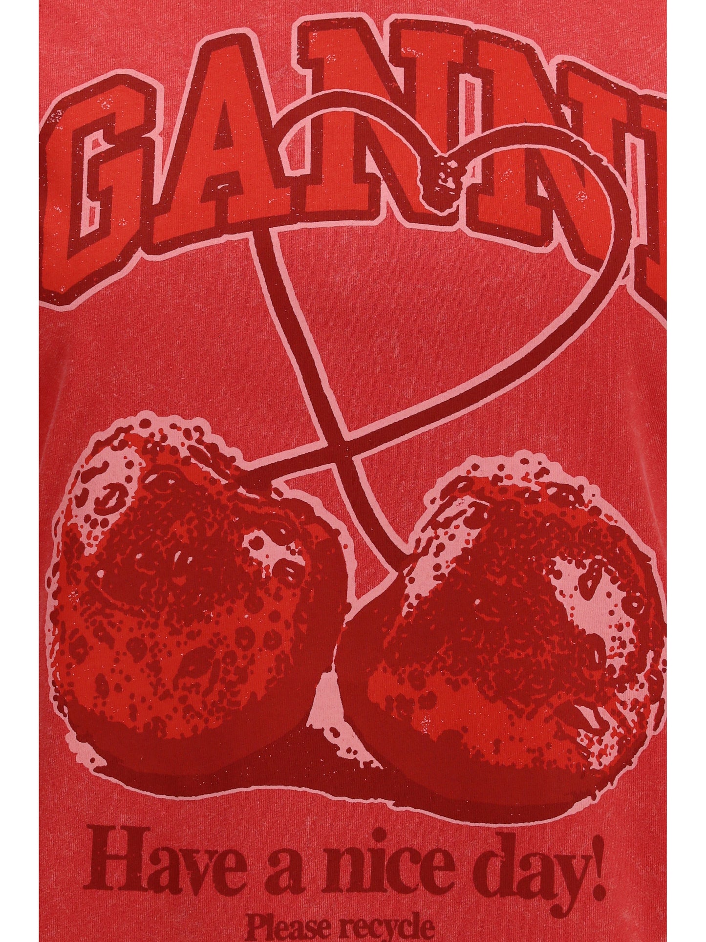 Ganni Women Future Cherry T-Shirt By Ganni GANNI