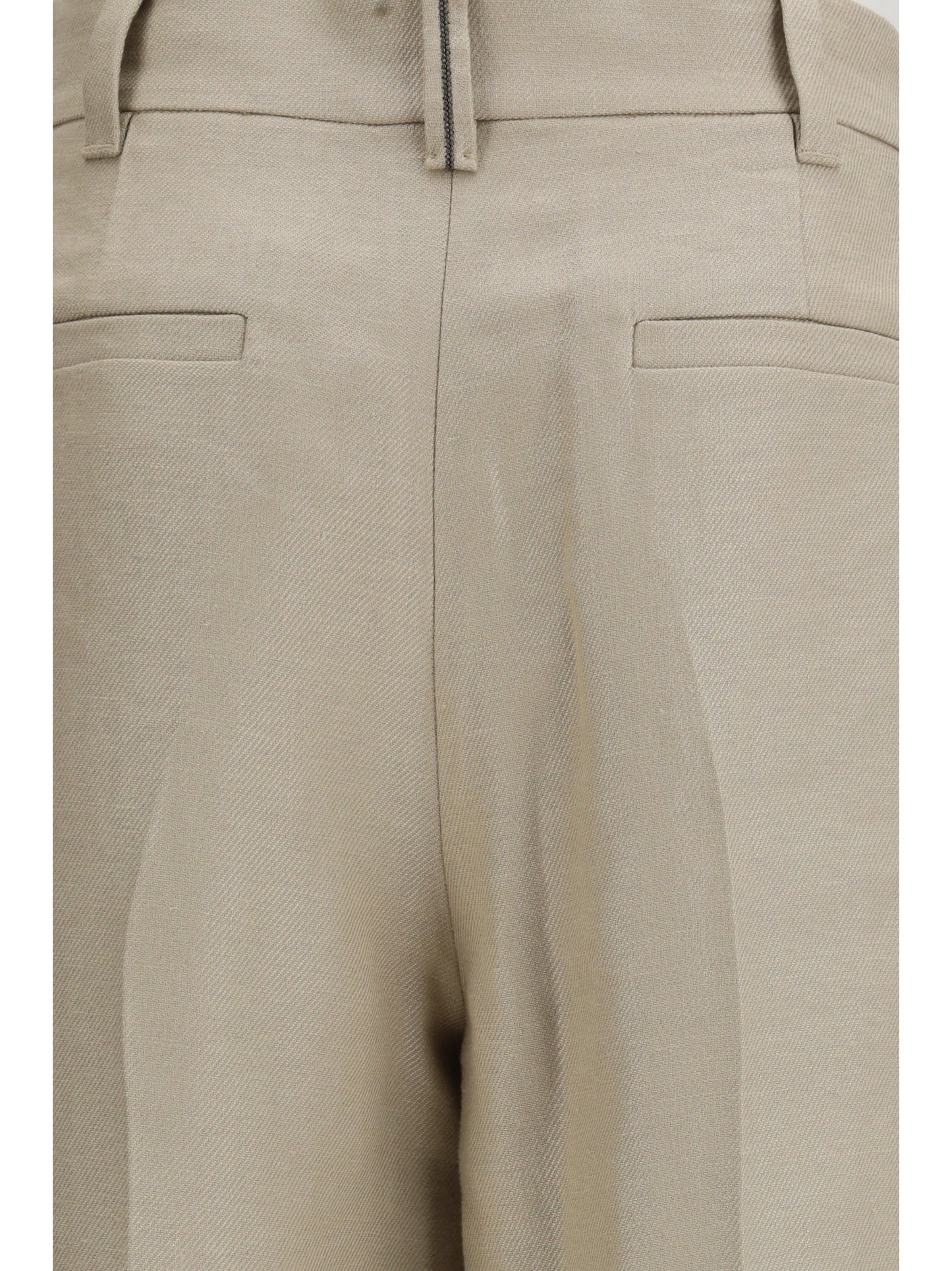 Brunello Cucinelli Women Linen Pants BRUNELLO CUCINELLI