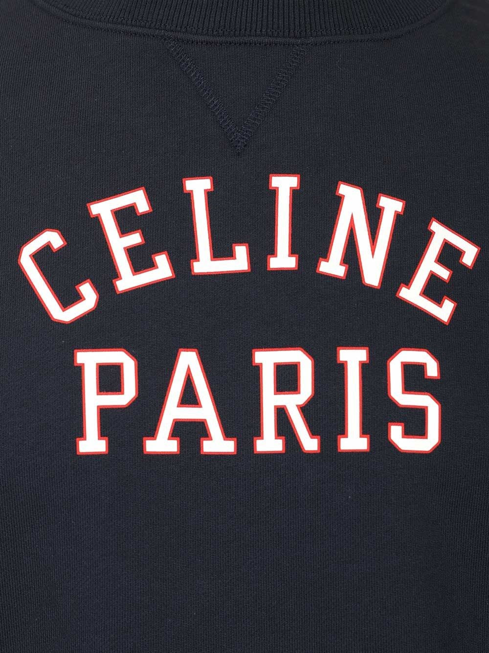 Celine Men Crewneck Cotton Sweatshirt CELINE