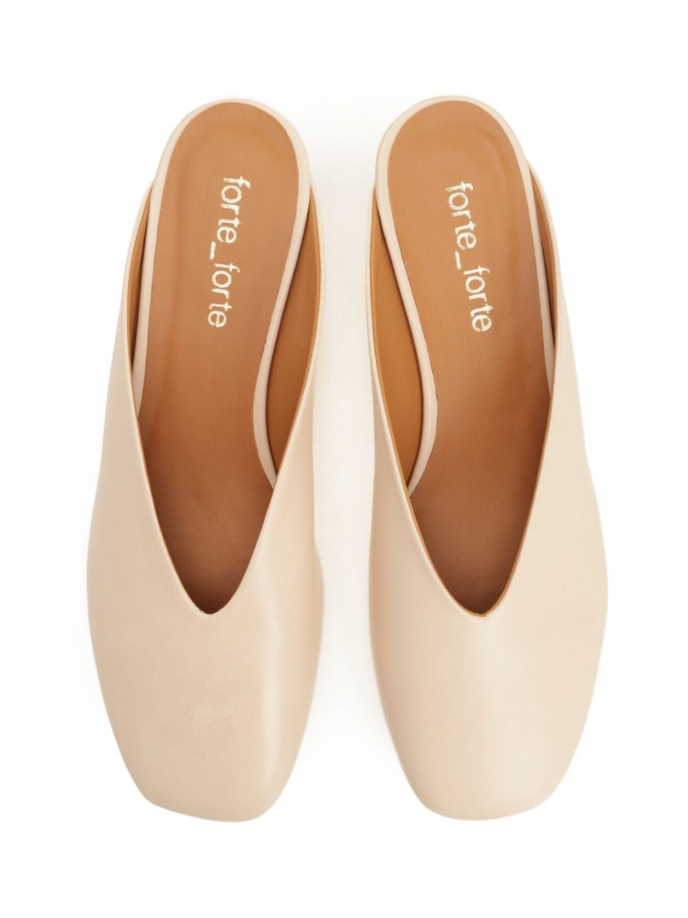 Forte_Forte Women Laminated Leather Clog With Metal Heel FORTE FORTE