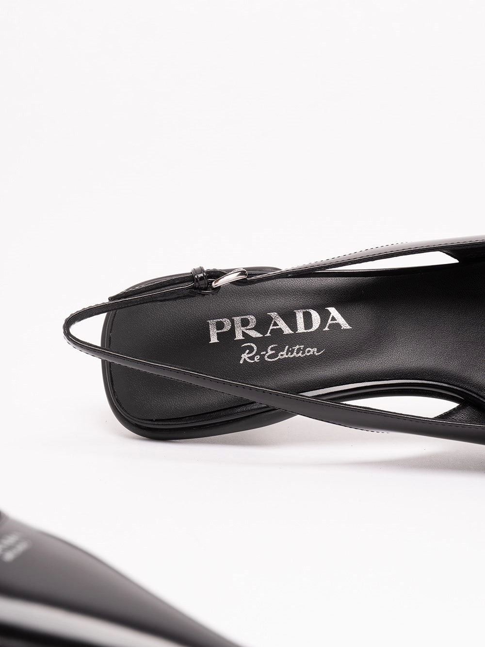 Prada Women Brushed Leather Slingback Pumps PRADA