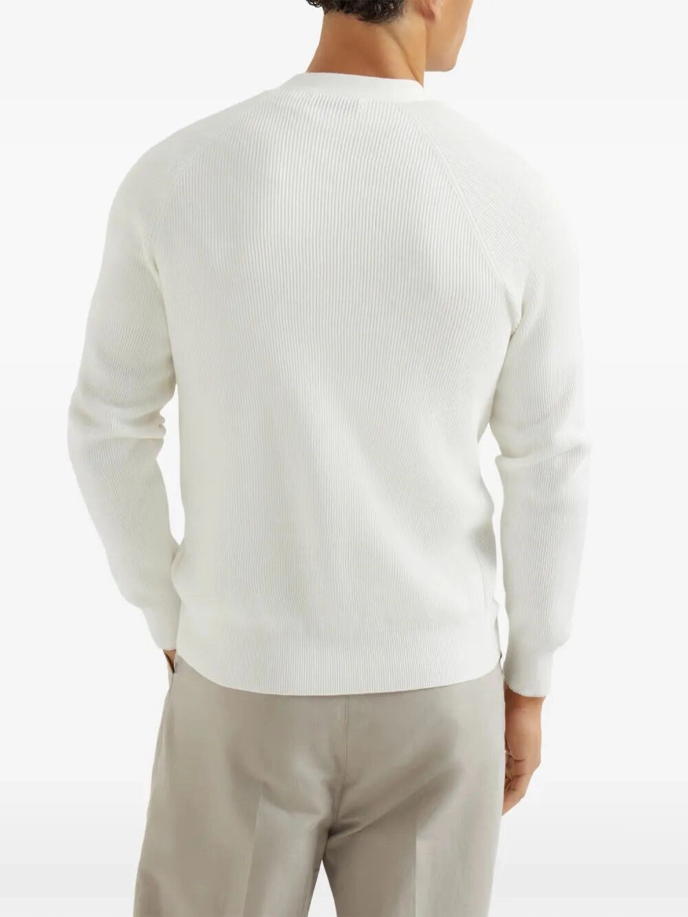 Brunello Cucinelli Men English Rib Knit Cardigan BRUNELLO CUCINELLI