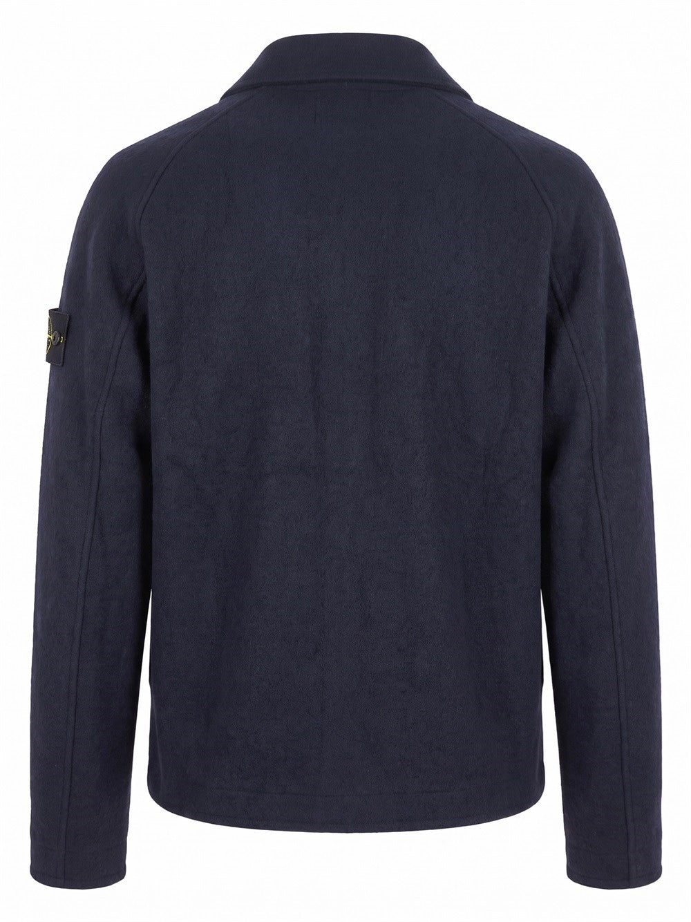 Stone Island Men Felted Rws Wool Cardigan STONE ISLAND
