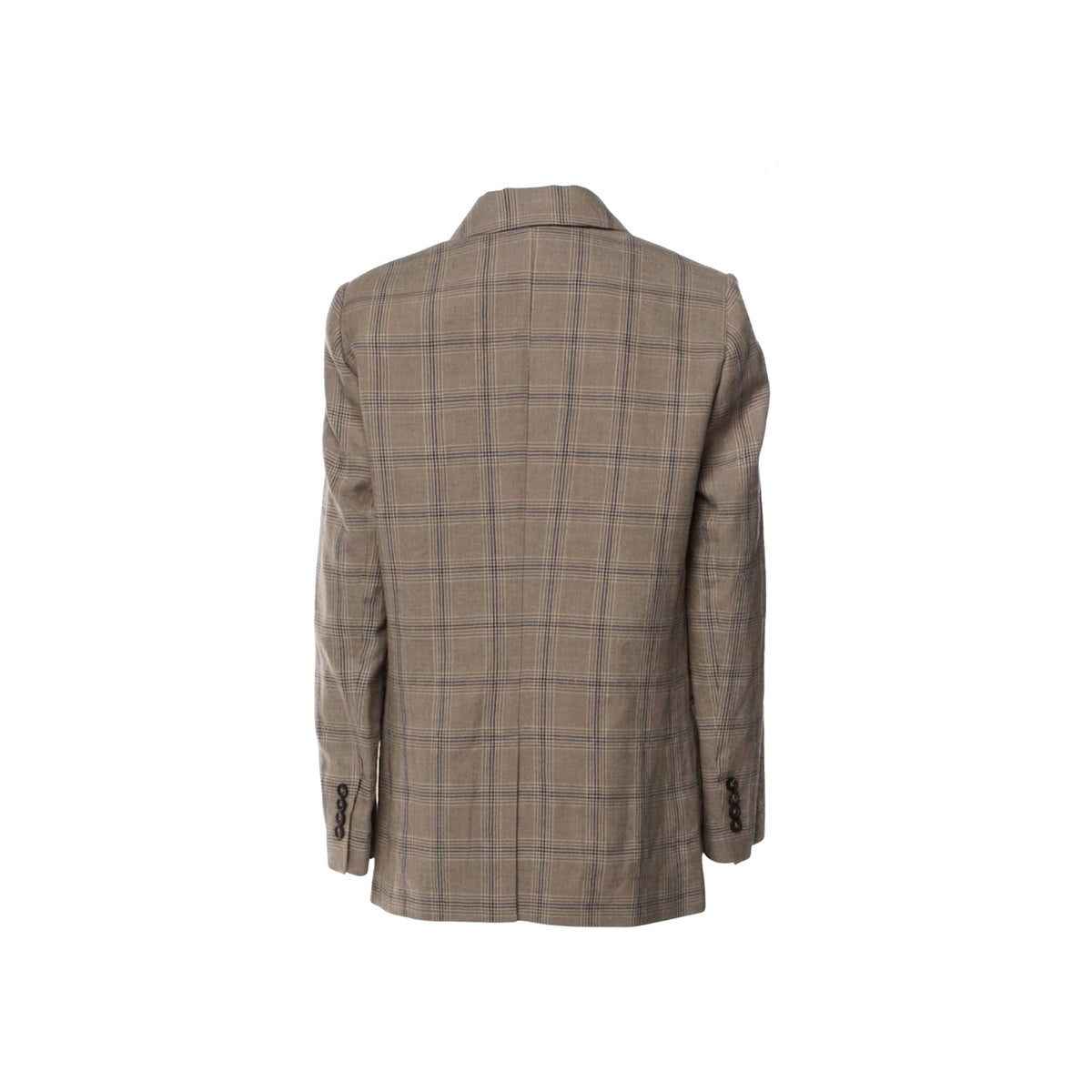 Brunello Cucinelli Prince Of Wales Linen Blazer Women BRUNELLO CUCINELLI