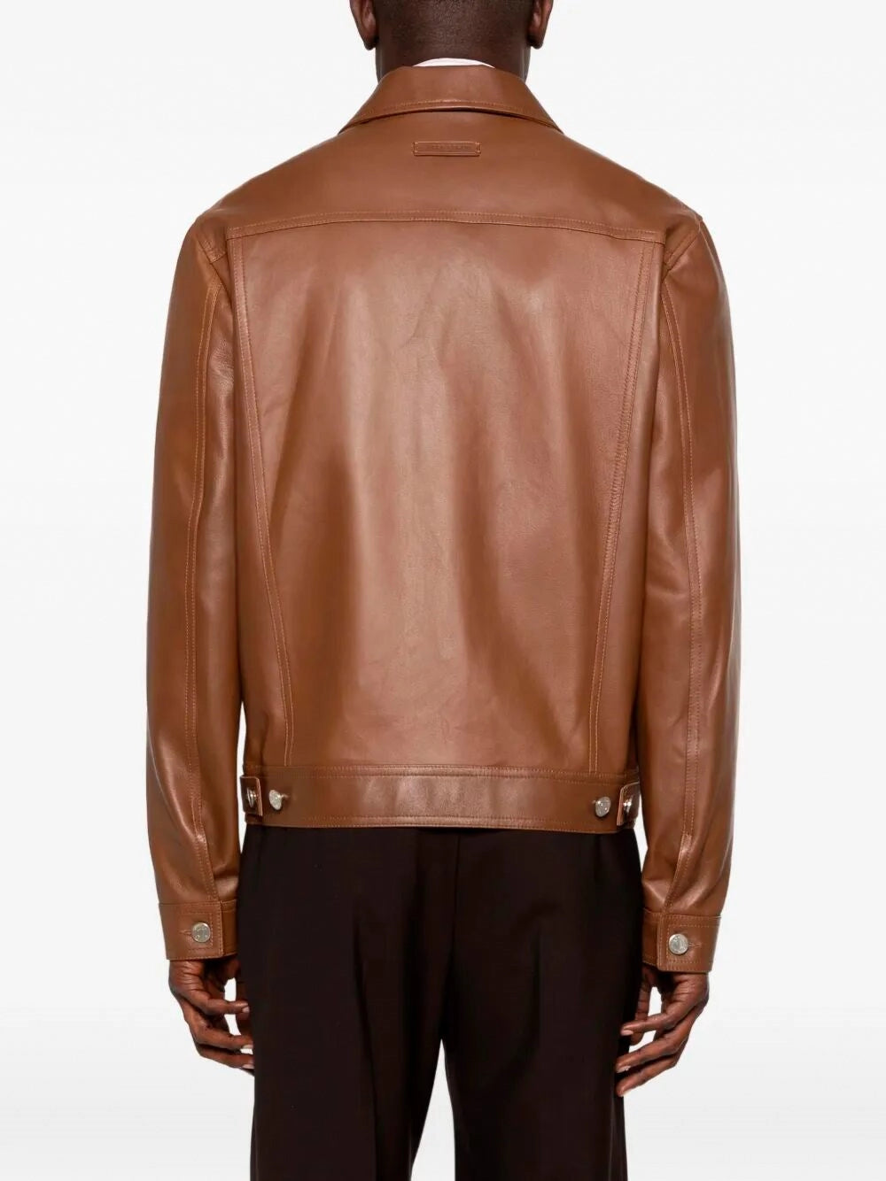 Jacob Cohen Men `Trucker` Leather Jacket JACOB COHEN