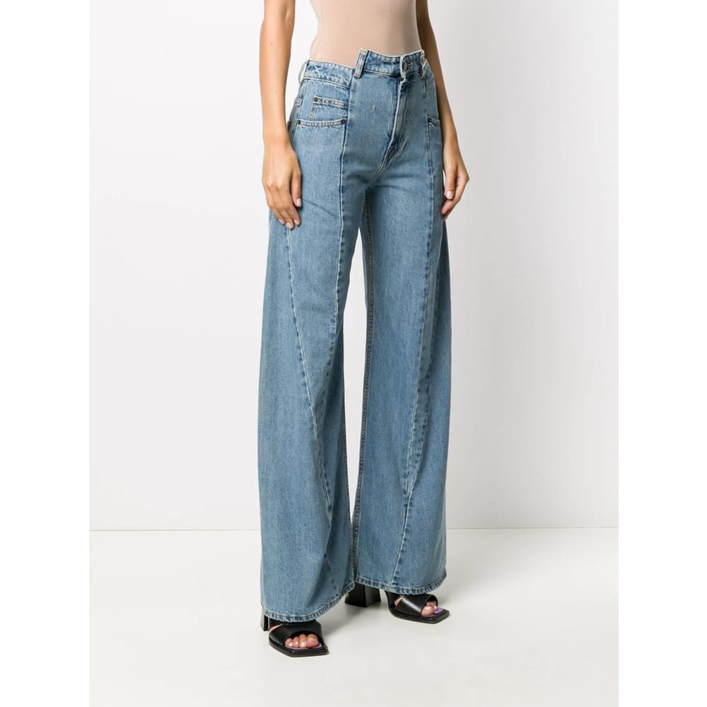 Maison Margiela Blue Denim - Wide-Leg Jeans Women MAISON MARGIELA