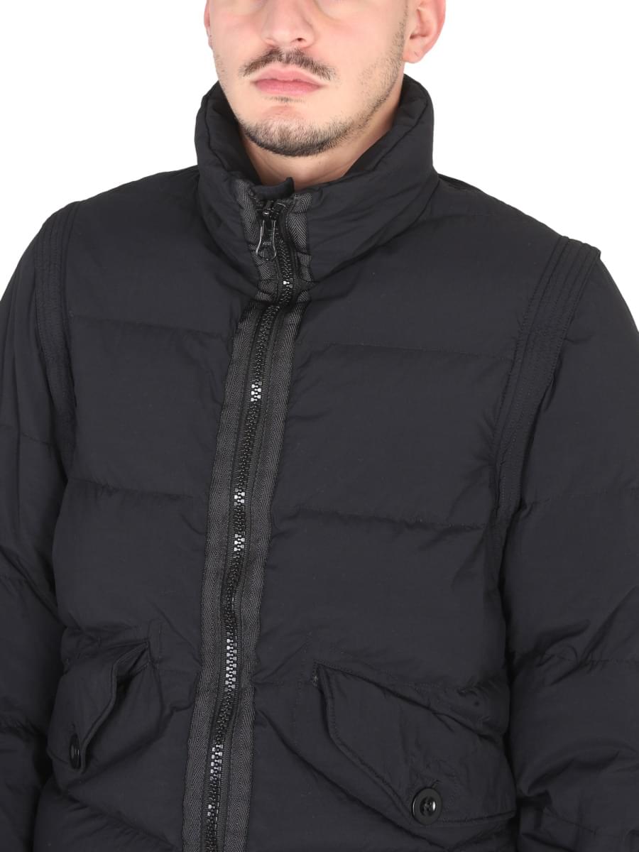 Ten C Men Down Jacket With Removable Sleeves TEN C