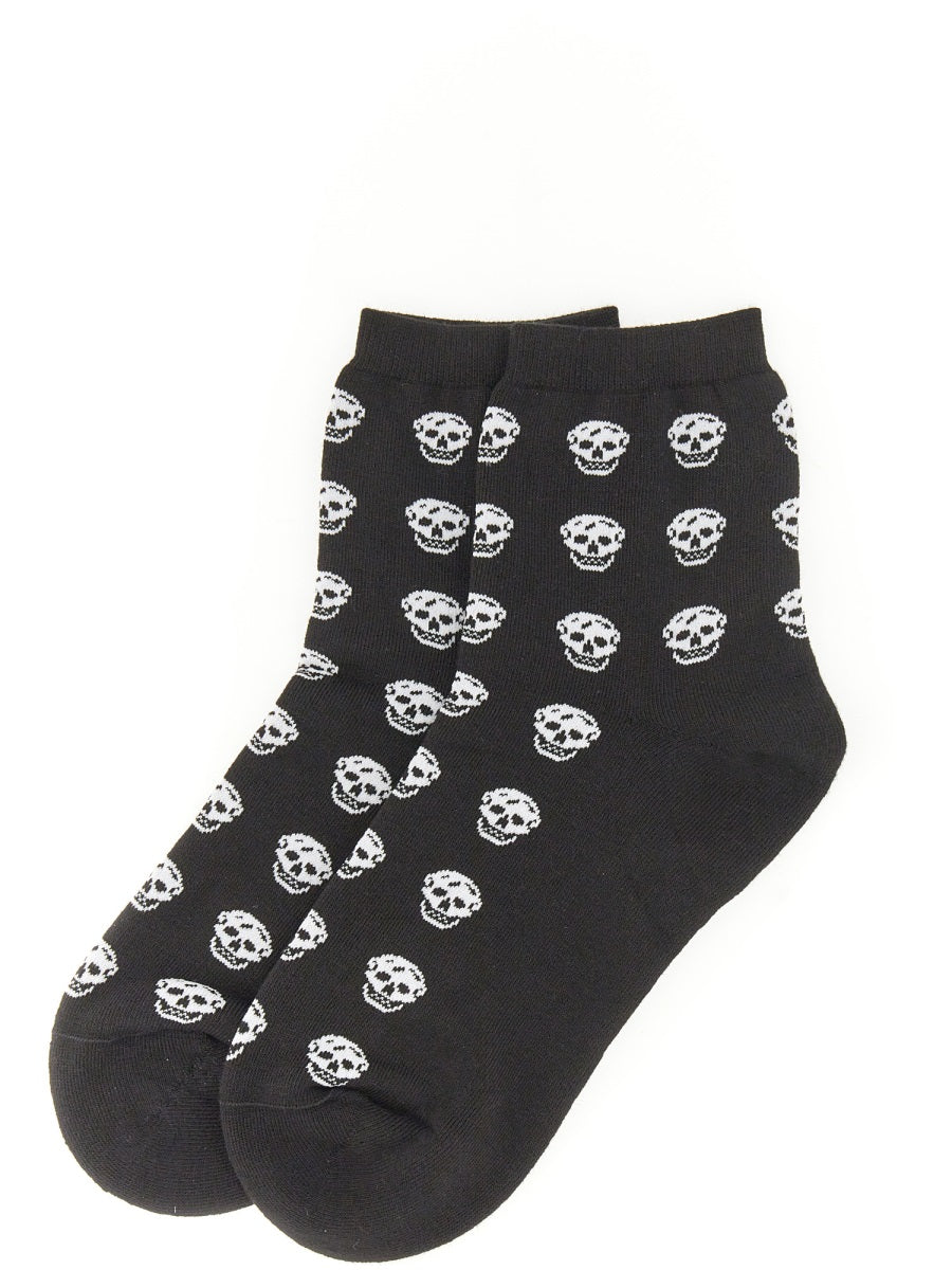 Alexander Mcqueen Women Calzino Corto Skull ALEXANDER MCQUEEN