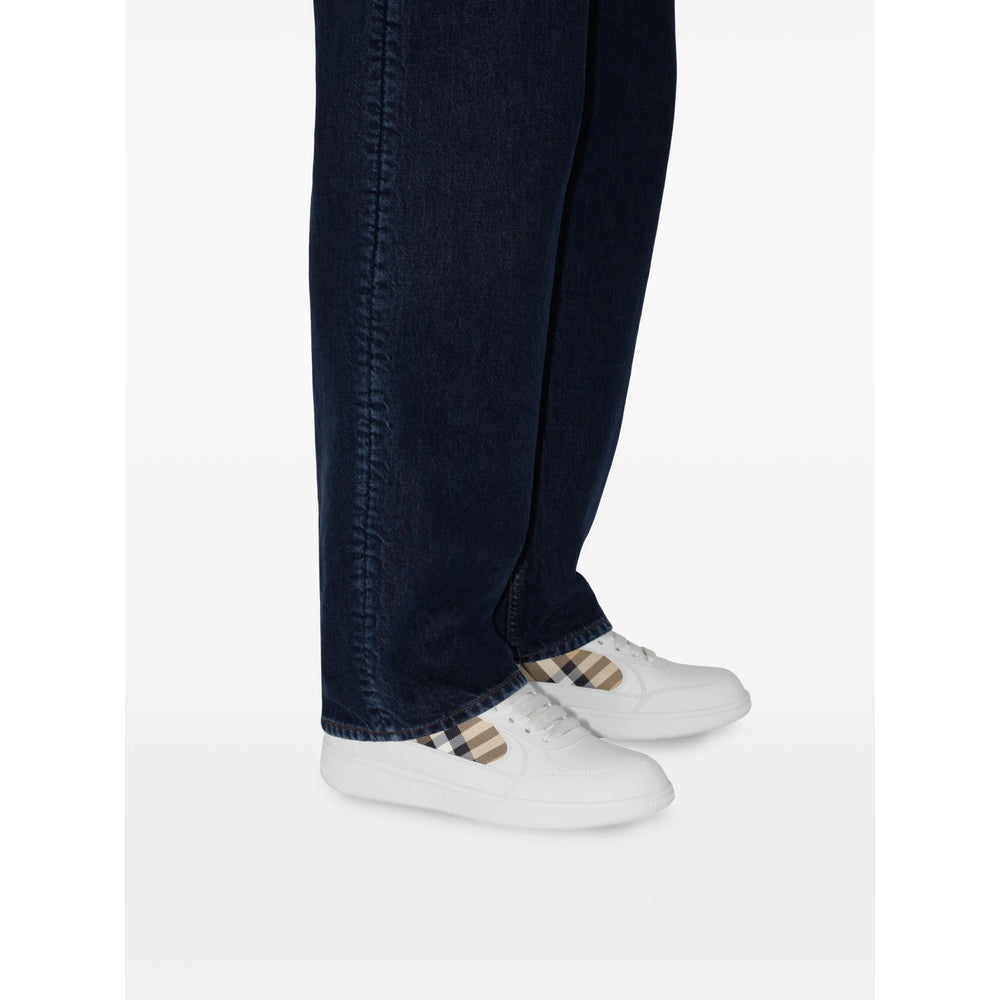 Burberry White Trainers - Low-Tops Men BURBERRY