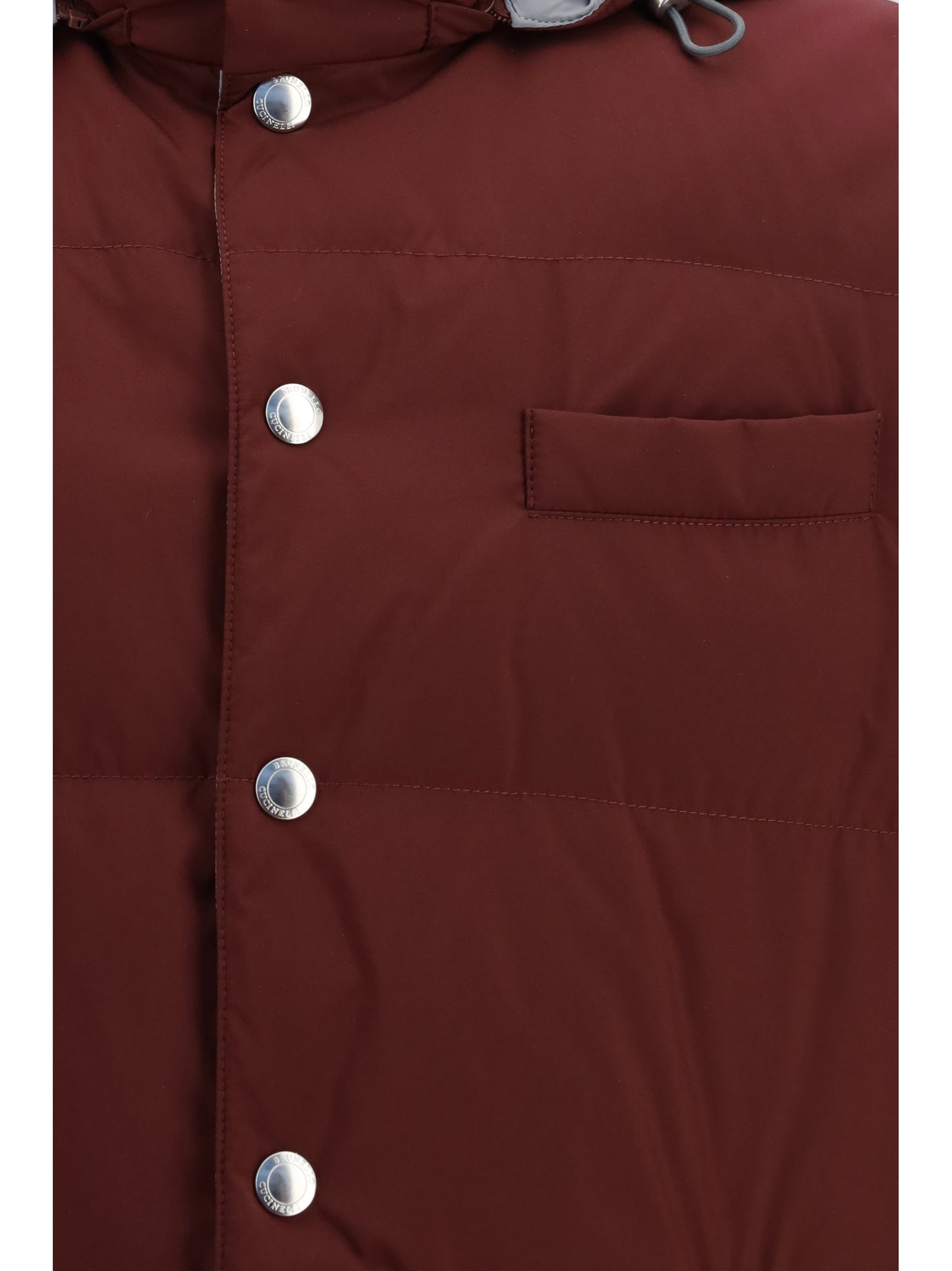 Brunello Cucinelli Men Sleeveless Hooded Gilet BRUNELLO CUCINELLI