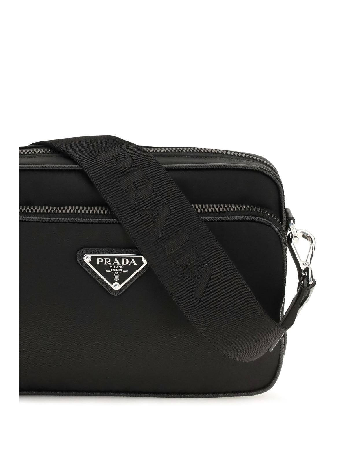 Prada Men Re-Nylon And Saffiano Leather Shoulder Bag PRADA