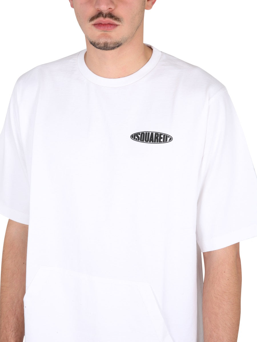 Dsquared2 Men Surf Board Skater T-Shirt DSQUARED2