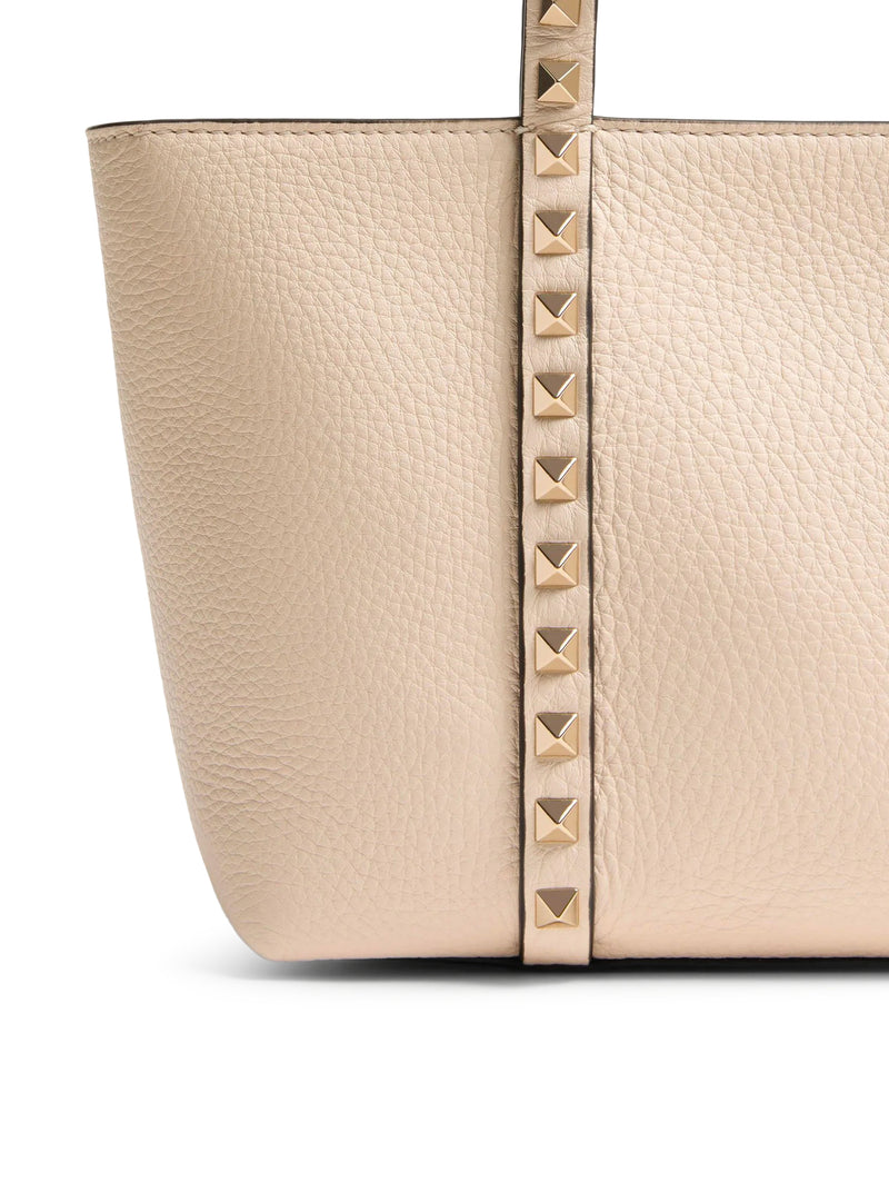 Valentino Garavani Women Valentino Garavani Women Rockstud Mini Tote In Hammered Leather VALENTINO GARAVANI