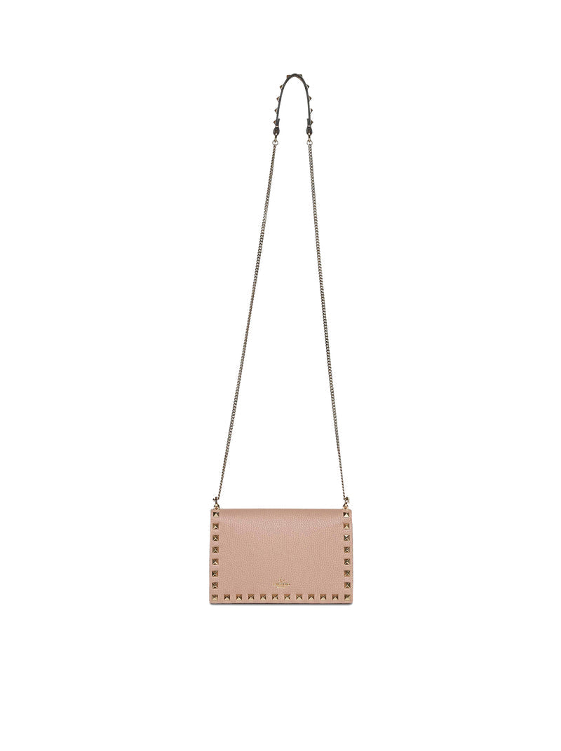 Valentino Garavani Women Mini Rockstud Leather Bag With Chain VALENTINO GARAVANI