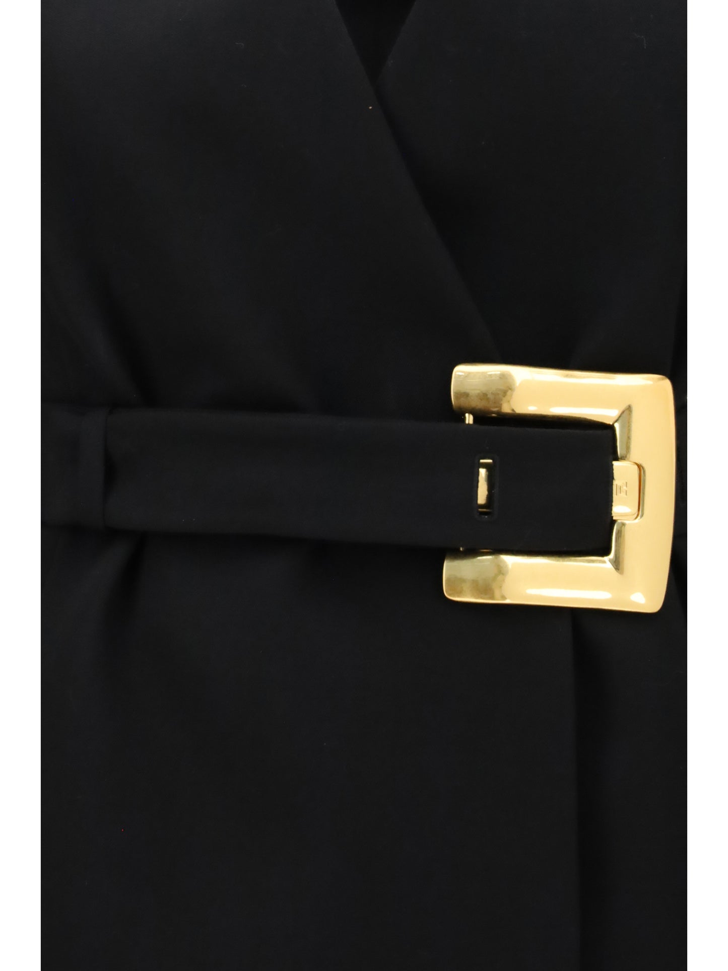 Balmain Women Grain De Poudre Blazer With Belt BALMAIN
