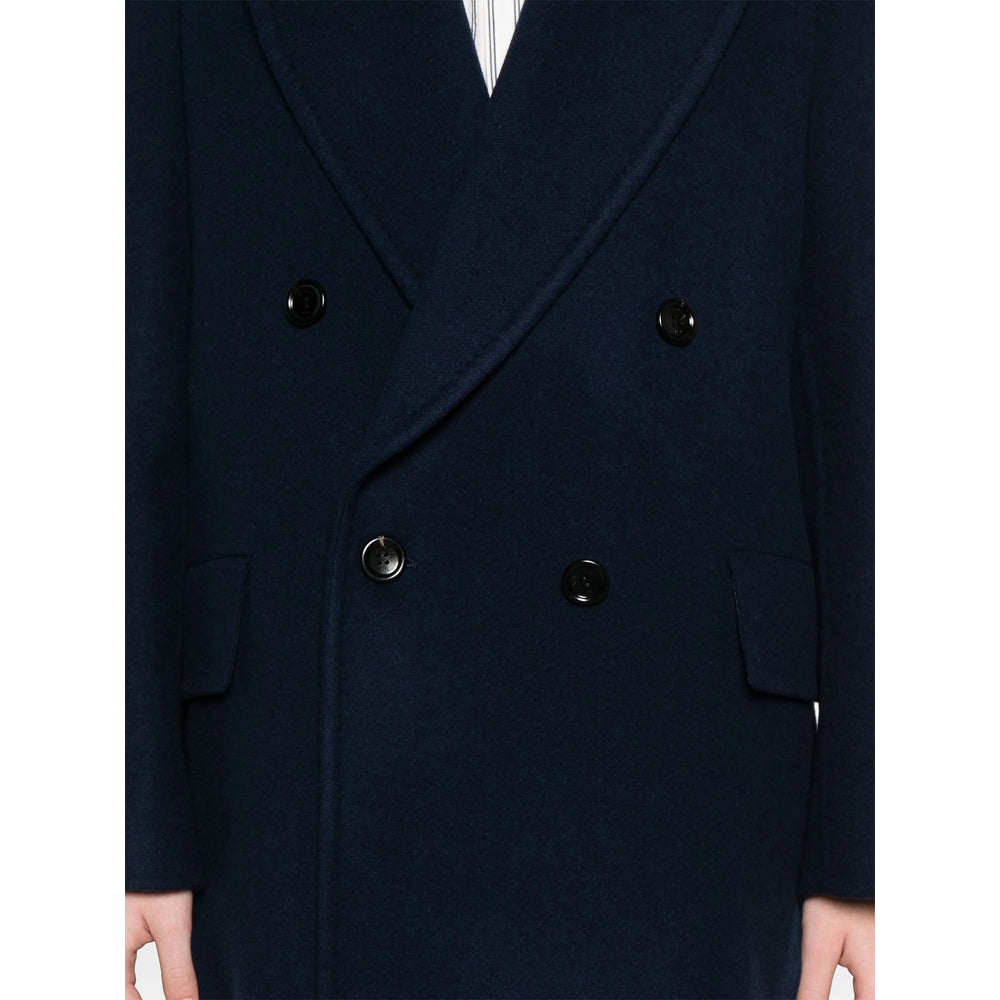 Max Mara Blue Coats - Double Breasted & Peacoats Women MAX MARA