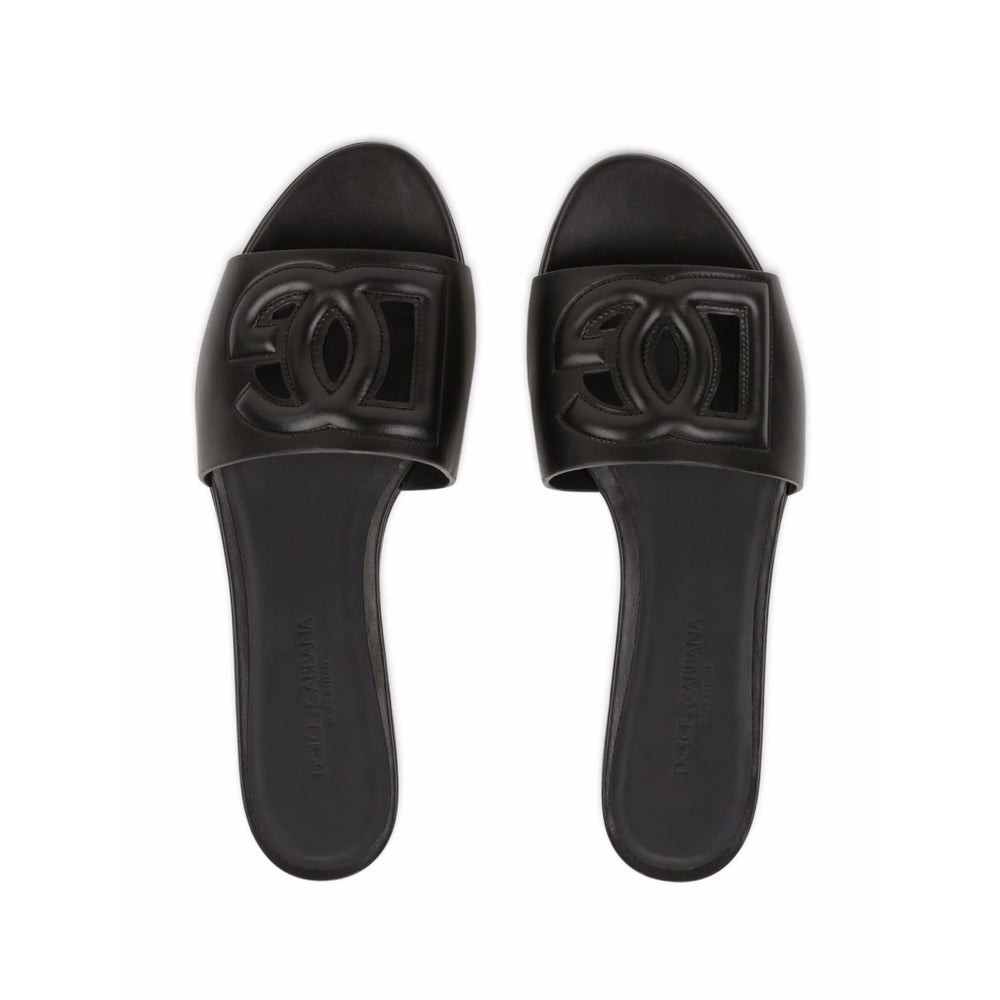 Dolce & Gabbana Black Flip-Flops & Slides Women DOLCE & GABBANA