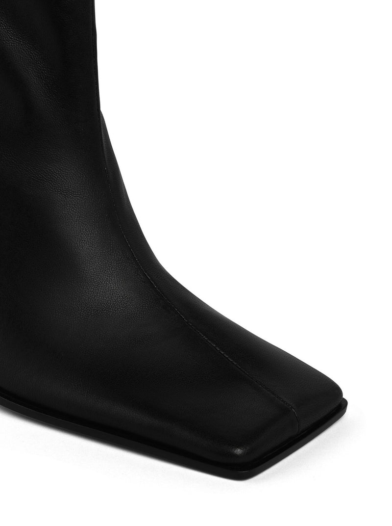 Alaia Women Square Leather Boots ALAIA