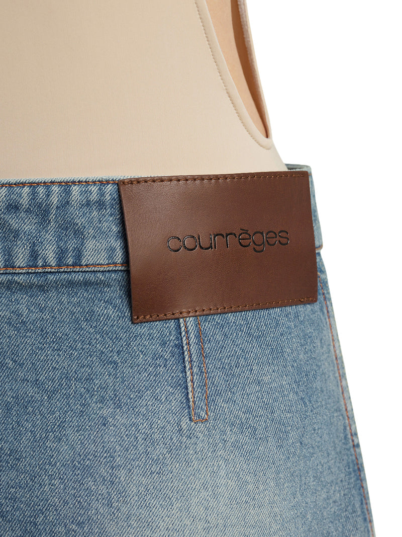Courreges Women Mini-Jupe En Jean Signature COURREGES