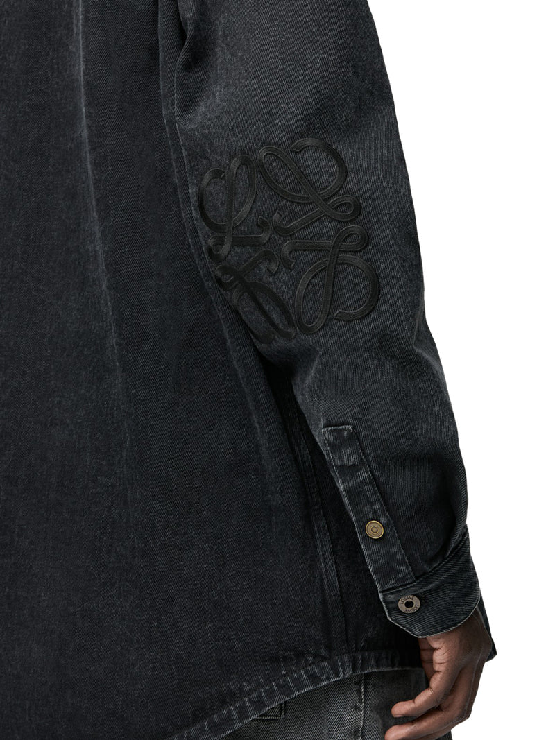 Loewe Men Denim Anagram Overshirt LOEWE