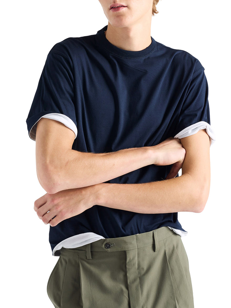 Prada Men Reversible Cotton T-Shirt PRADA