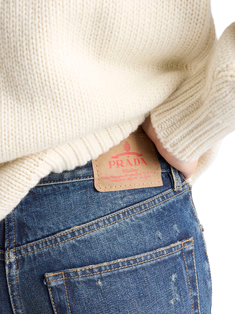 Prada Women Vintage Wash Jeans PRADA