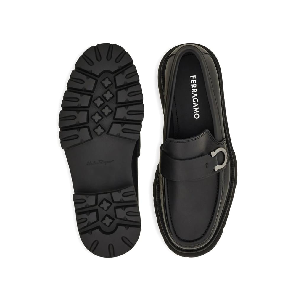 Ferragamo Black Loafers Men FERRAGAMO